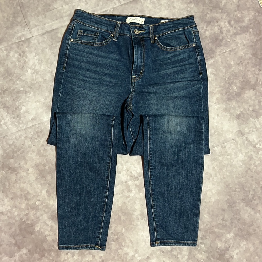Jessica Simpson Dark Blue Ankle Crop Jeans
